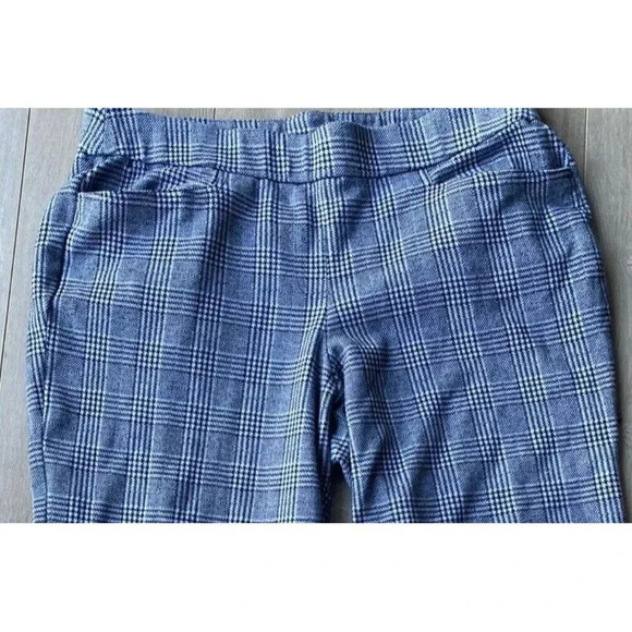 Lane Bryant 18/20 Black & White Plaid Hi Rise Stretch Wide Leg Pants Pockets - Picture 5 of 6